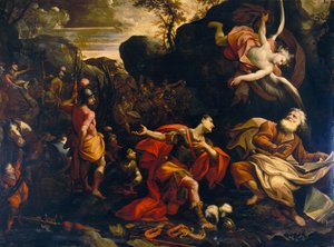 Abraham Offering to Melchizedec a Tithe from the Spoils After the Victory Over the Peoples of the Valley of Shaveh